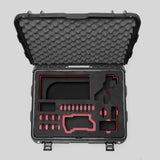Top view of Sony FX3 Black Color Studio Case and Custom Foam Insert with Red Layer