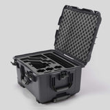 Angled view of Sony FX6 Graphite Color Studio Case and Custom Foam Insert