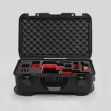 Front view of Foama Black Color Travel Case and Custom Foam Insert for RED Monstro