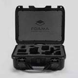Front view of Foama Black Color Carry-on case and Custom Foam Insert for Sony FX-3 Carry-On Case