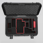 Top view of Foama Black Color Travel Case and Custom Foam Insert for RED Monstro