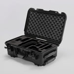 Angled view of Foama Black Color Travel Case and Custom Foam Insert for RED Monstro
