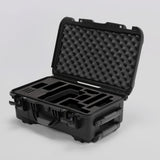Angled view of Foama Black Color Travel Case and Custom Foam Insert for RED Monstro