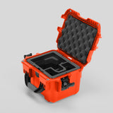 Angled view of DJI Zenmuse H30T Orange Color Storage and Carrying Case and Custom Foam Insert