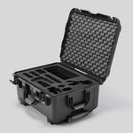 Angled view of Sony FX3 Black Color Studio Case and Custom Foam Insert