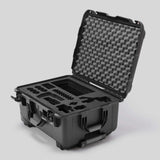 Angled view of Sony FX3 Black Color Studio Case and Custom Foam Insert