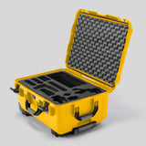Angled view of Sony FX3 Yellow Color Studio Case and Custom Foam Insert