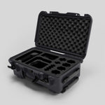 Angled view of Foama Graphite Color Carry-on case and Custom Foam Insert for Sony FX-6