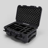 Angled view of Foama Graphite Color Carry-on case and Custom Foam Insert for Sony FX-6